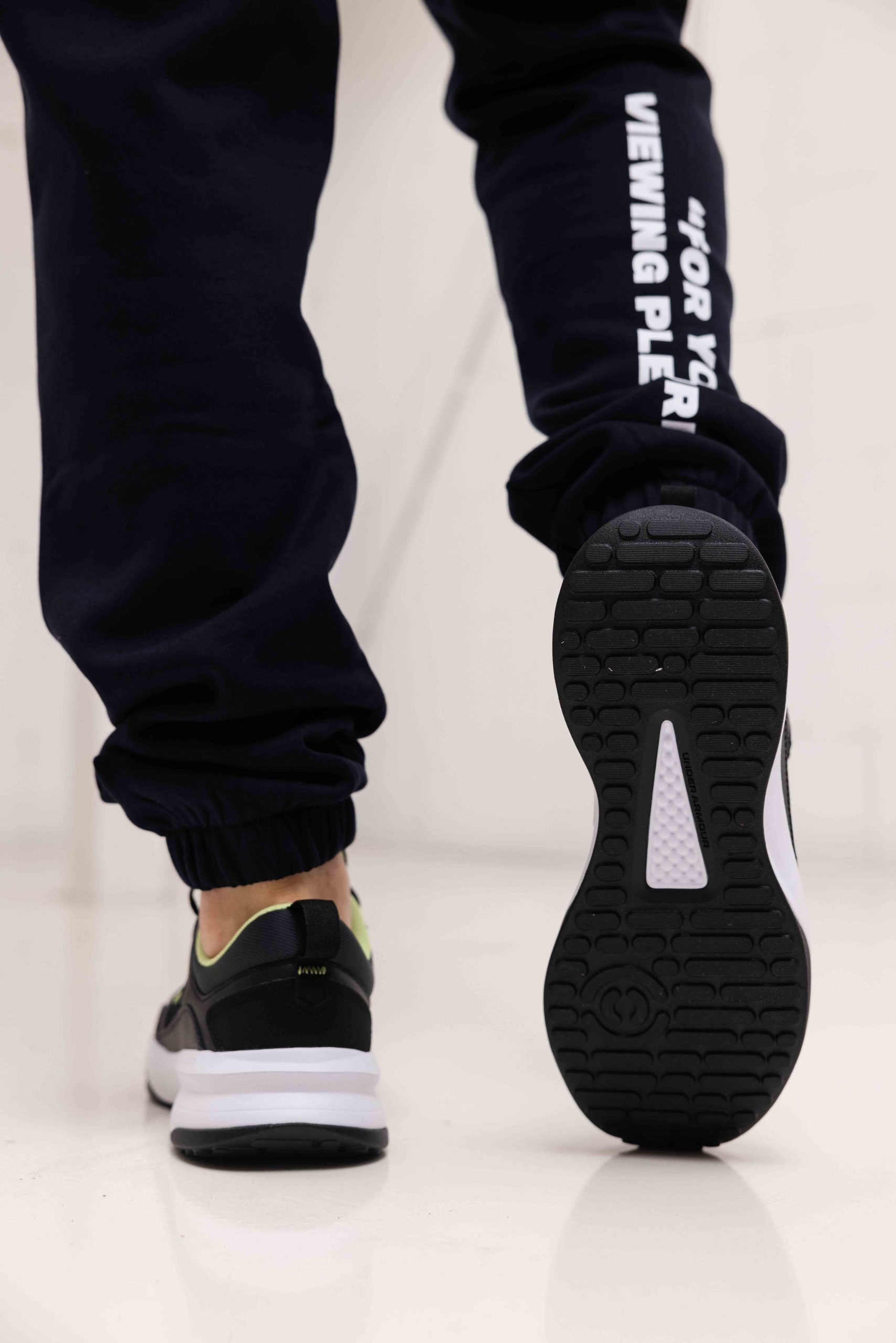 Under Armour Charged Edge Sneakers Heren Zwart/Lichtgroen