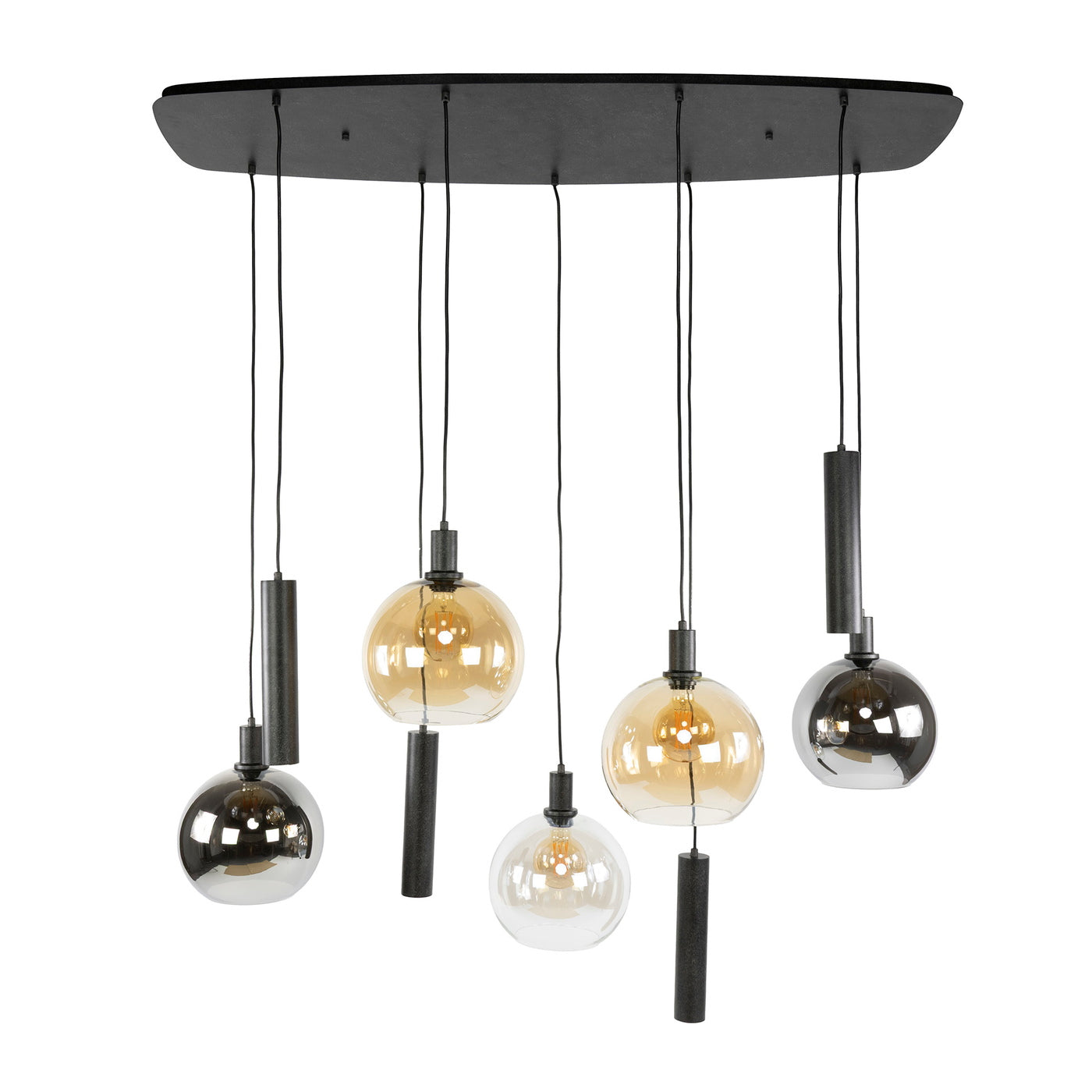 Giga Meubel - Hanglamp Zwart - 9-lichts - 130x60x150cm - Sfera