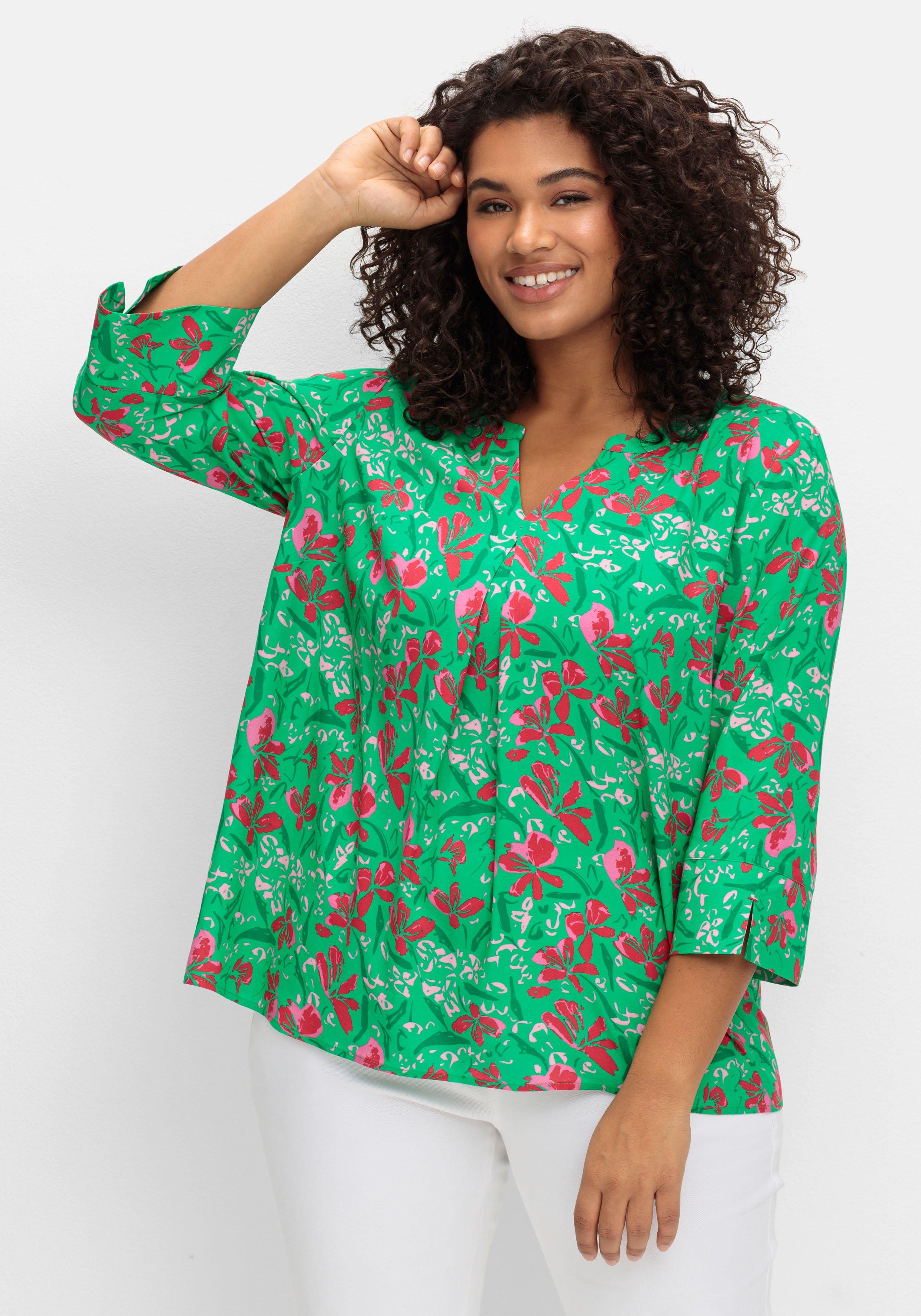 Tunika mit 3/4-Arm und Alloverprint