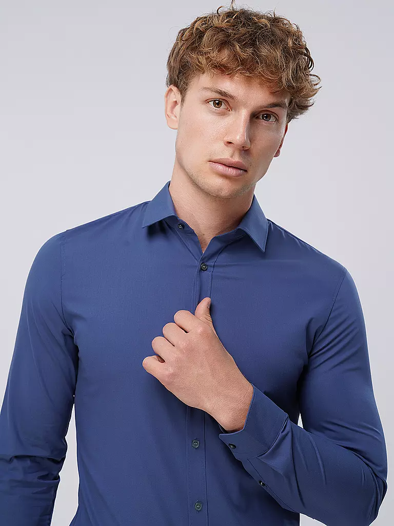 OLYMP NO.6 Business Hemd Super Slim blau