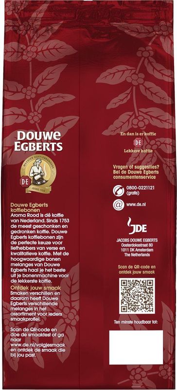 Douwe Egberts Aroma Rood Koffiebonen - Extra grote verpakking 4 x 1000 gram