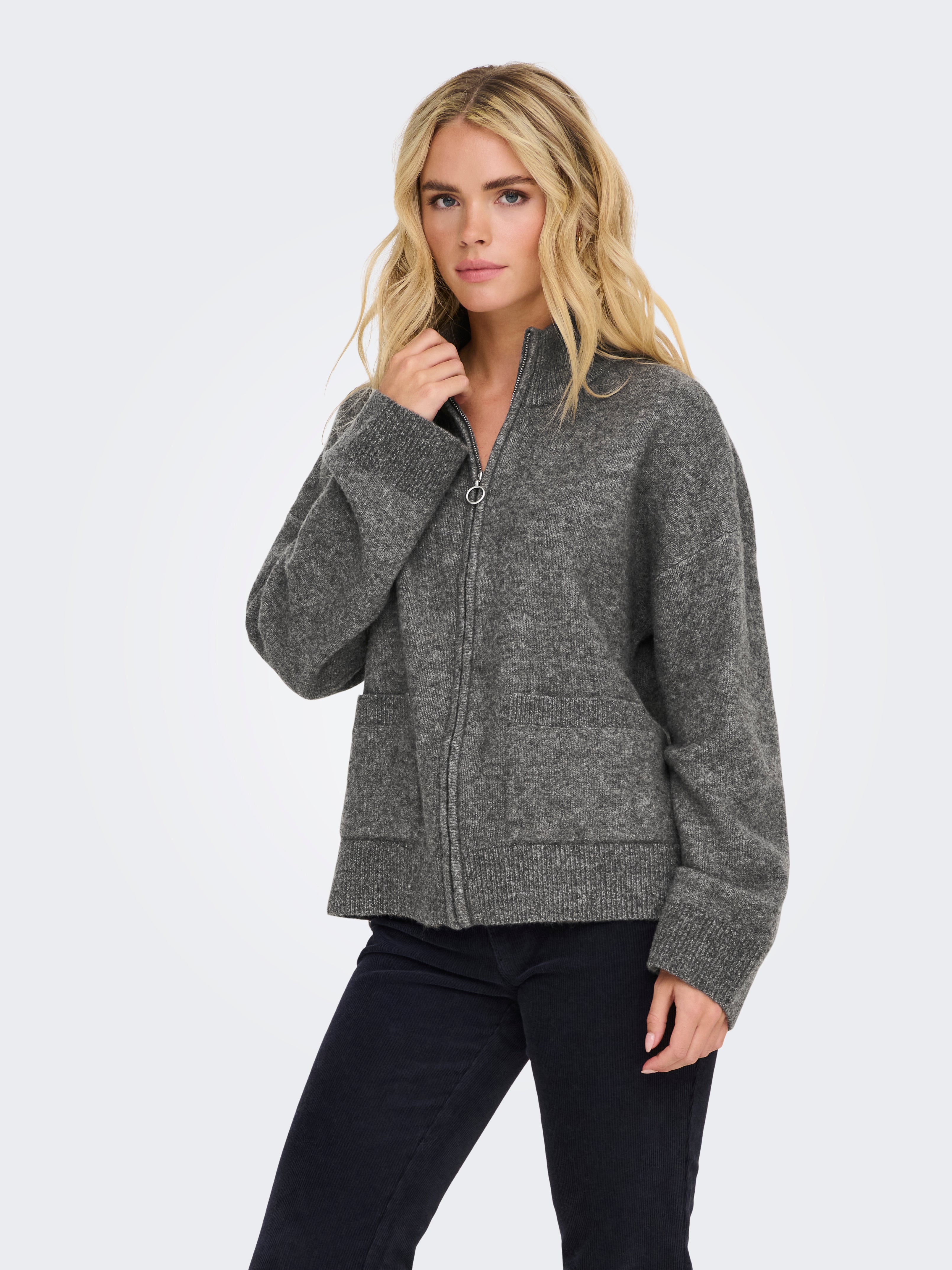 JDYANA Strickjacke Granite Grey
