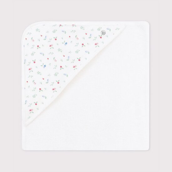 Carré de bain en coton   Marshmallow        de               Petit Bateau