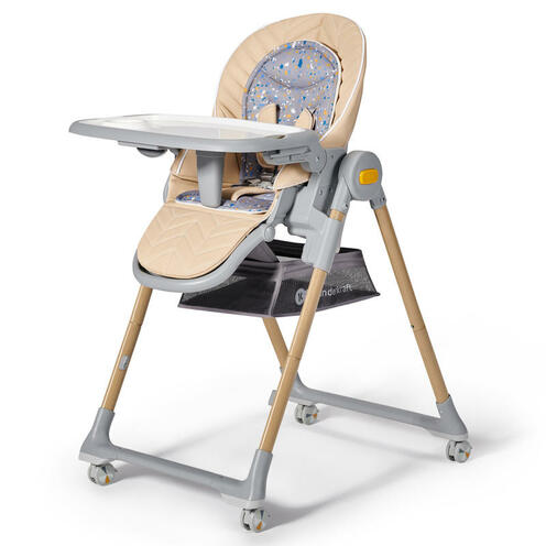 Chaise haute LASTREE effet bois - KINDERKRAFT