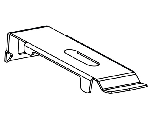 Universele beugel voor 30 mm, wit