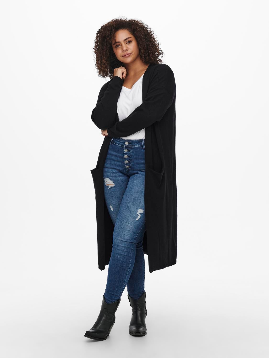 CARNEW Strickjacke Black