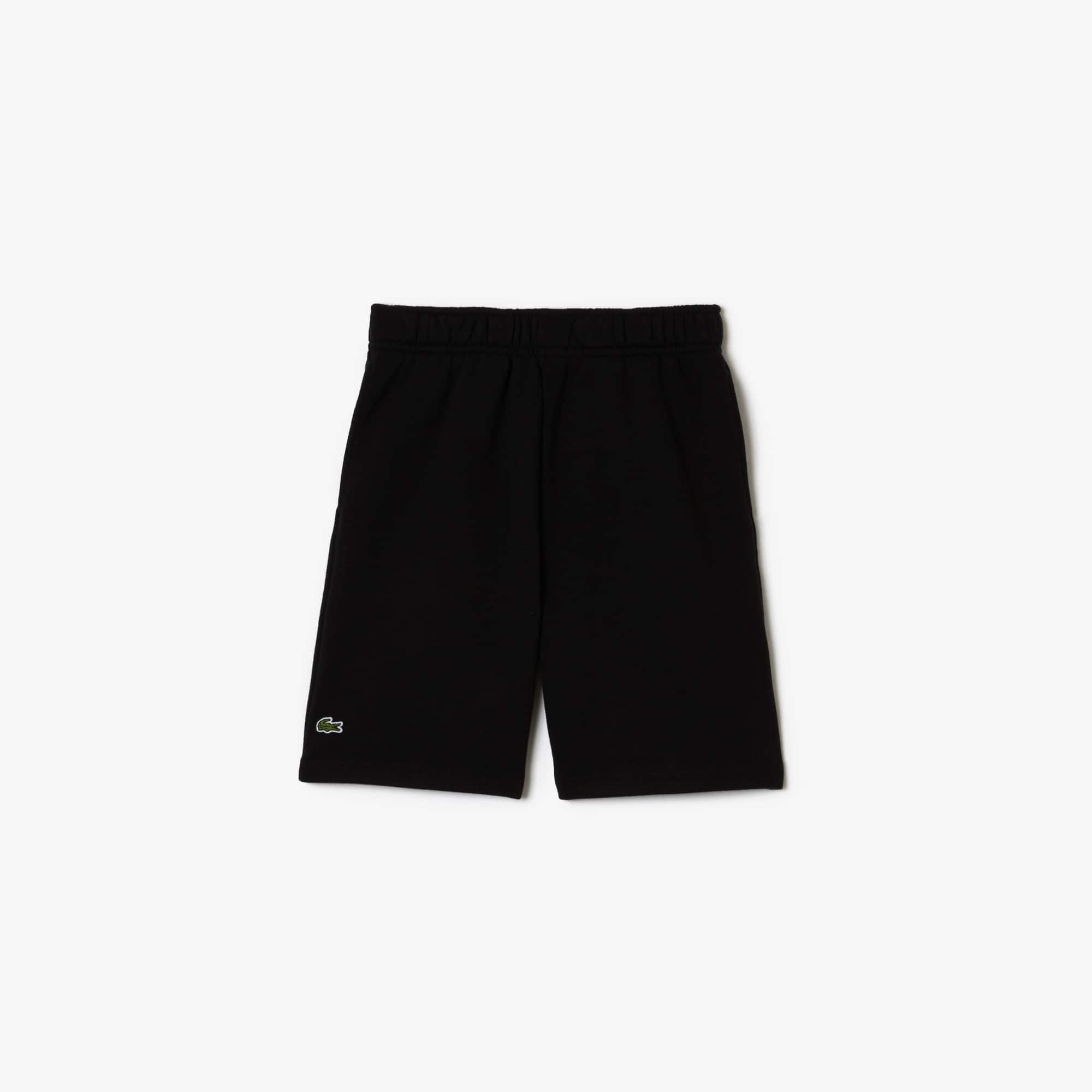 Short enfant Lacoste en molleton gratté de coton biologique Pantalons & Shorts - Noir - Lacoste - Enfant