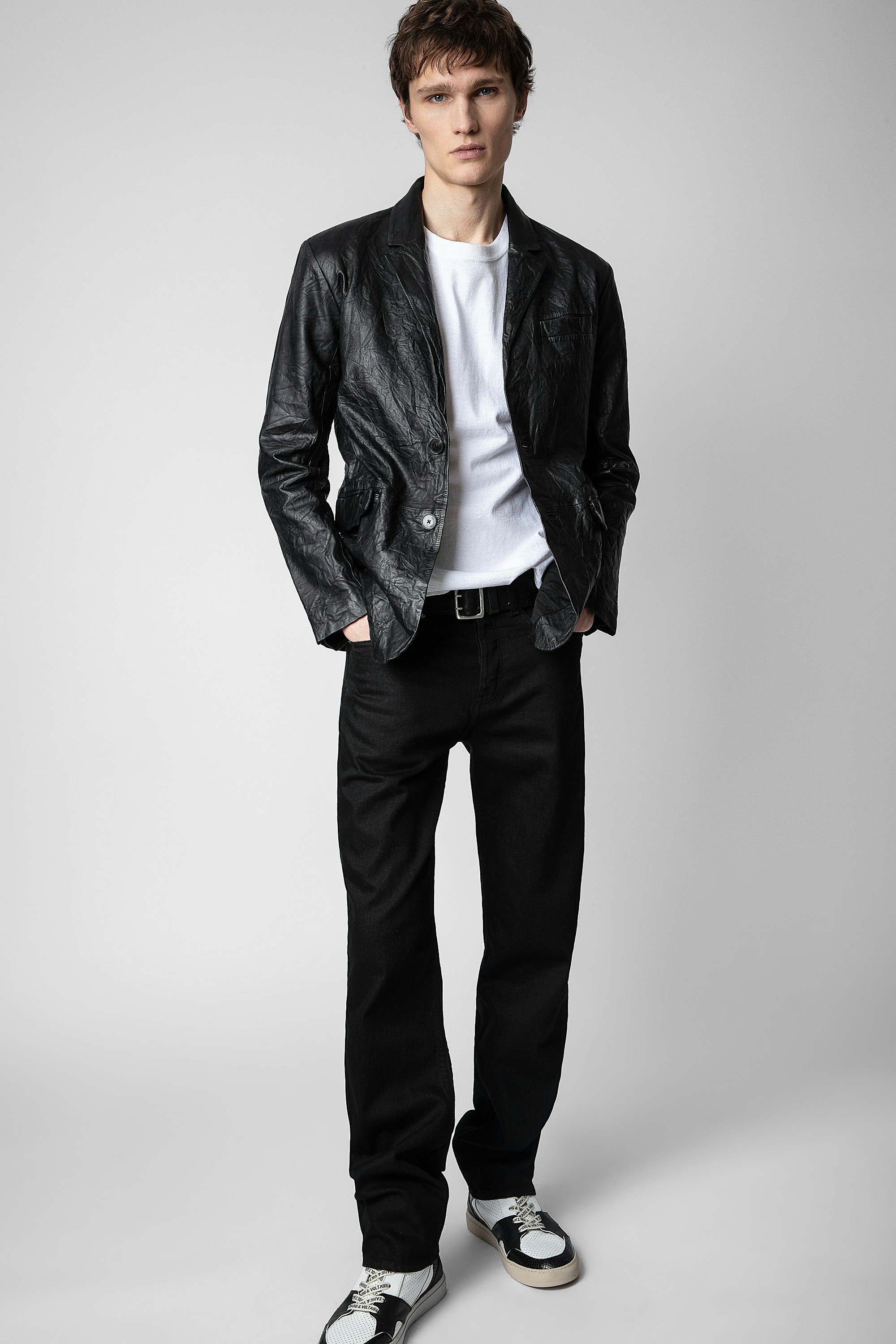 Blazer Valfried Cuir Froissé