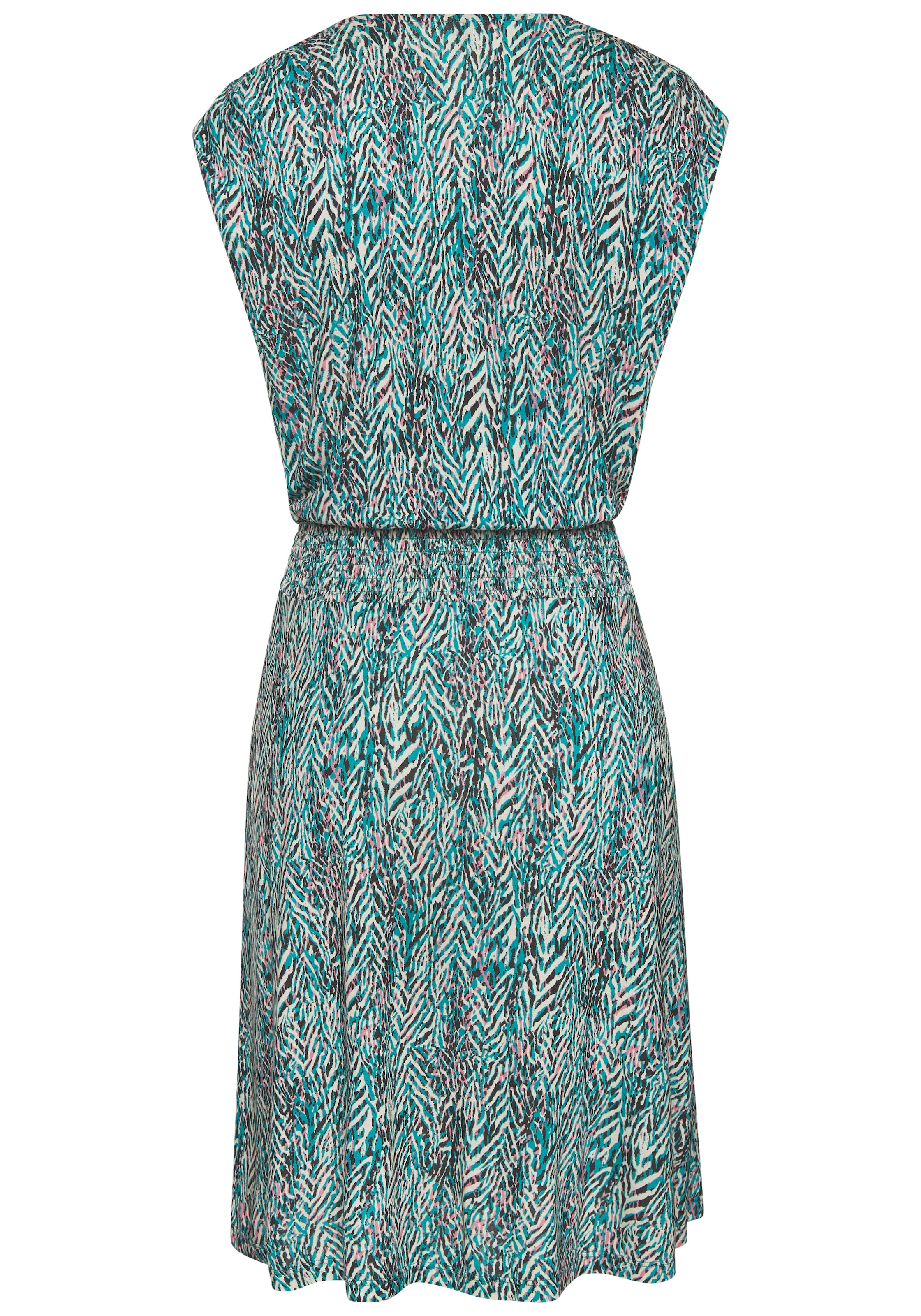 Vivance Sommerkleid mit Alloverdruck, kurzes Jerseykleid, casual