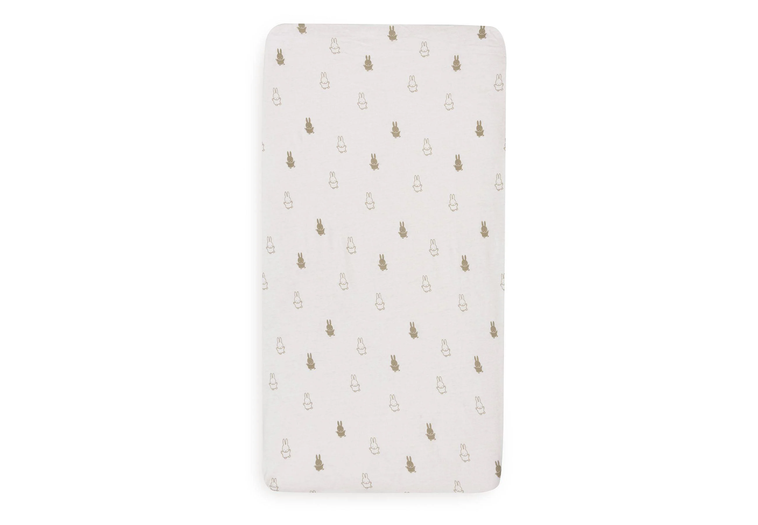 Jollein katoenen jersey wieg hoeslaken 40/50x80/90cm Happy Miffy - Olive Green