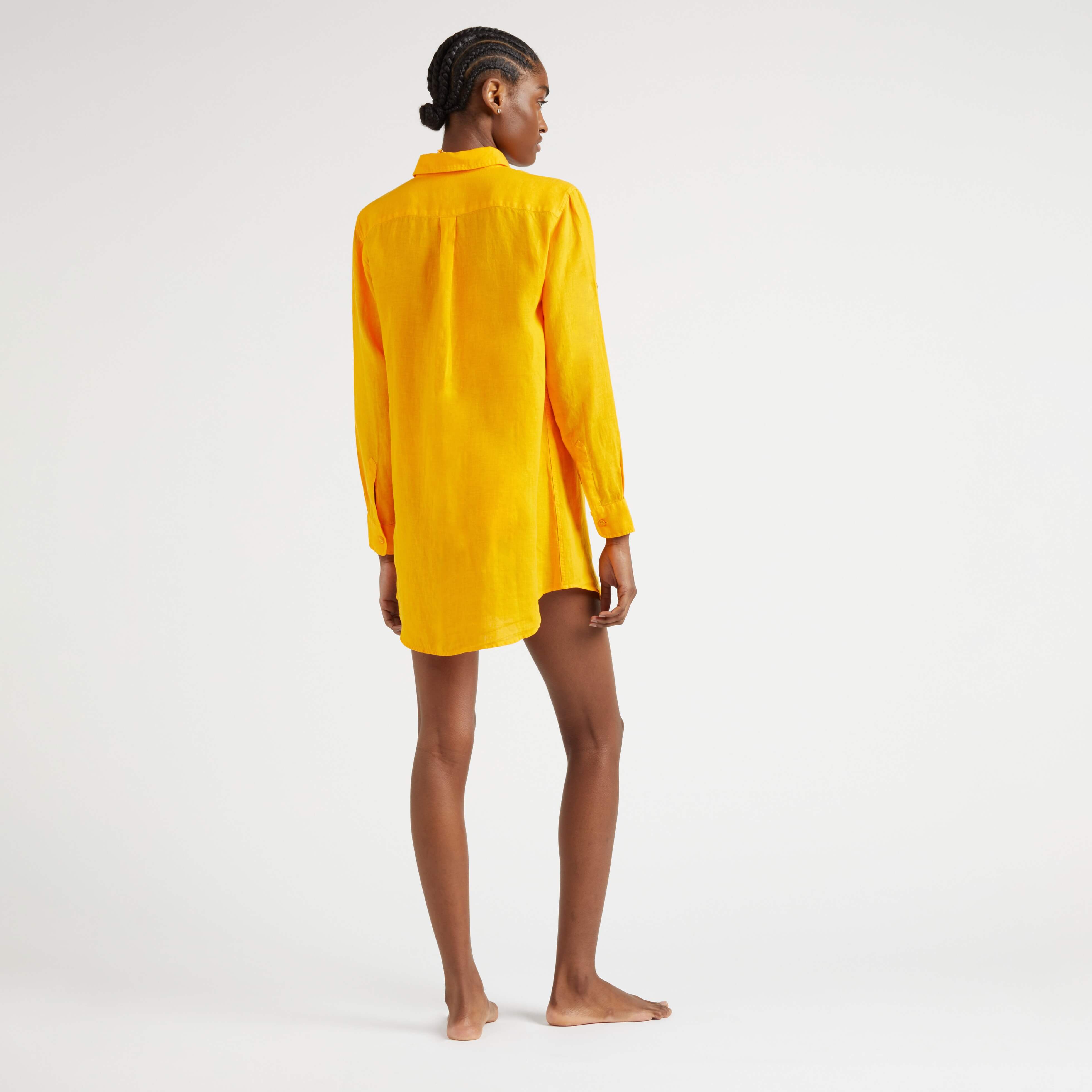 Robe chemise femme unie | Site Vilebrequin | FRGH9U10