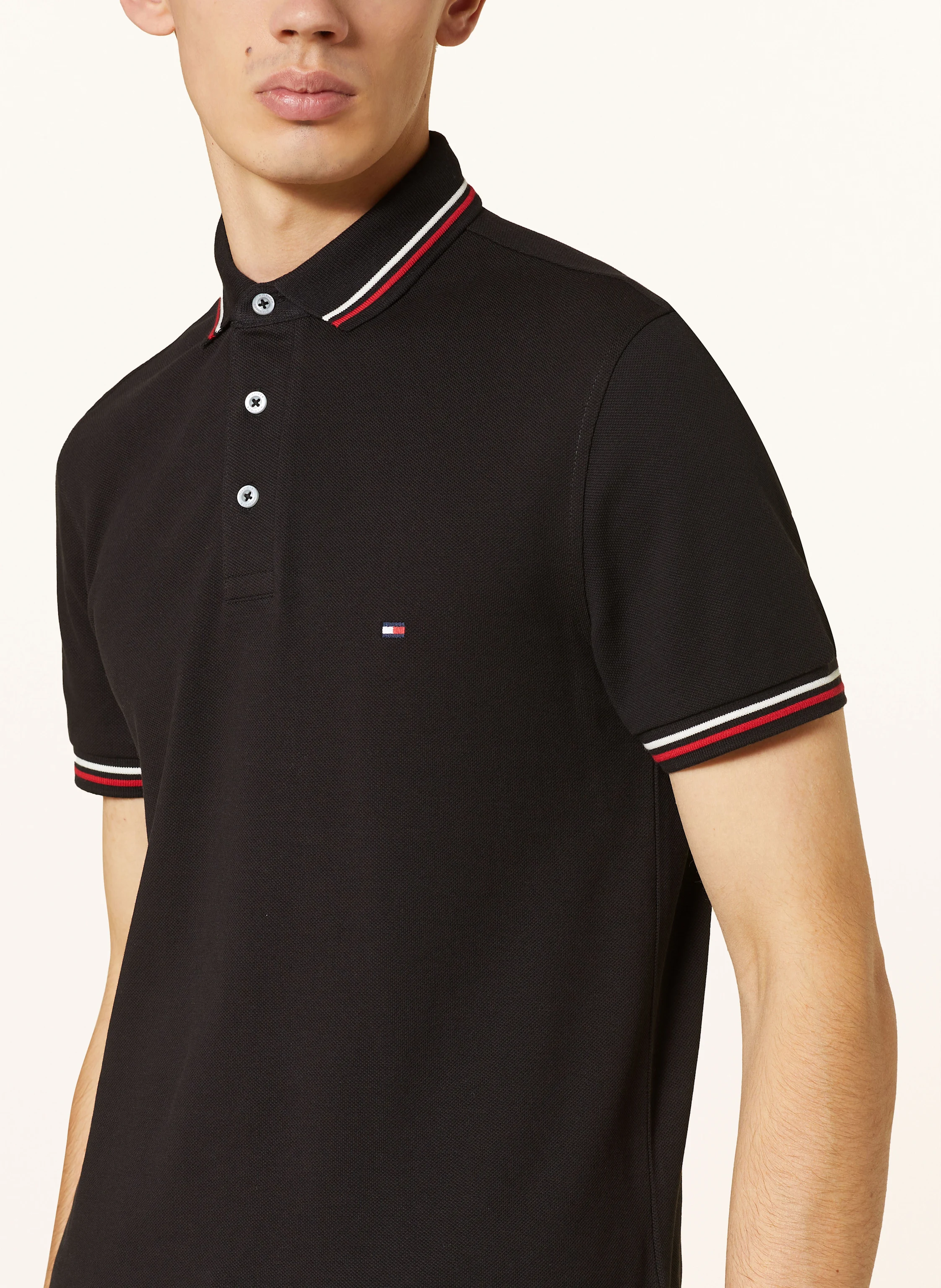 TOMMY HILFIGER Pique-Poloshirt TIPPED Slim Fit
