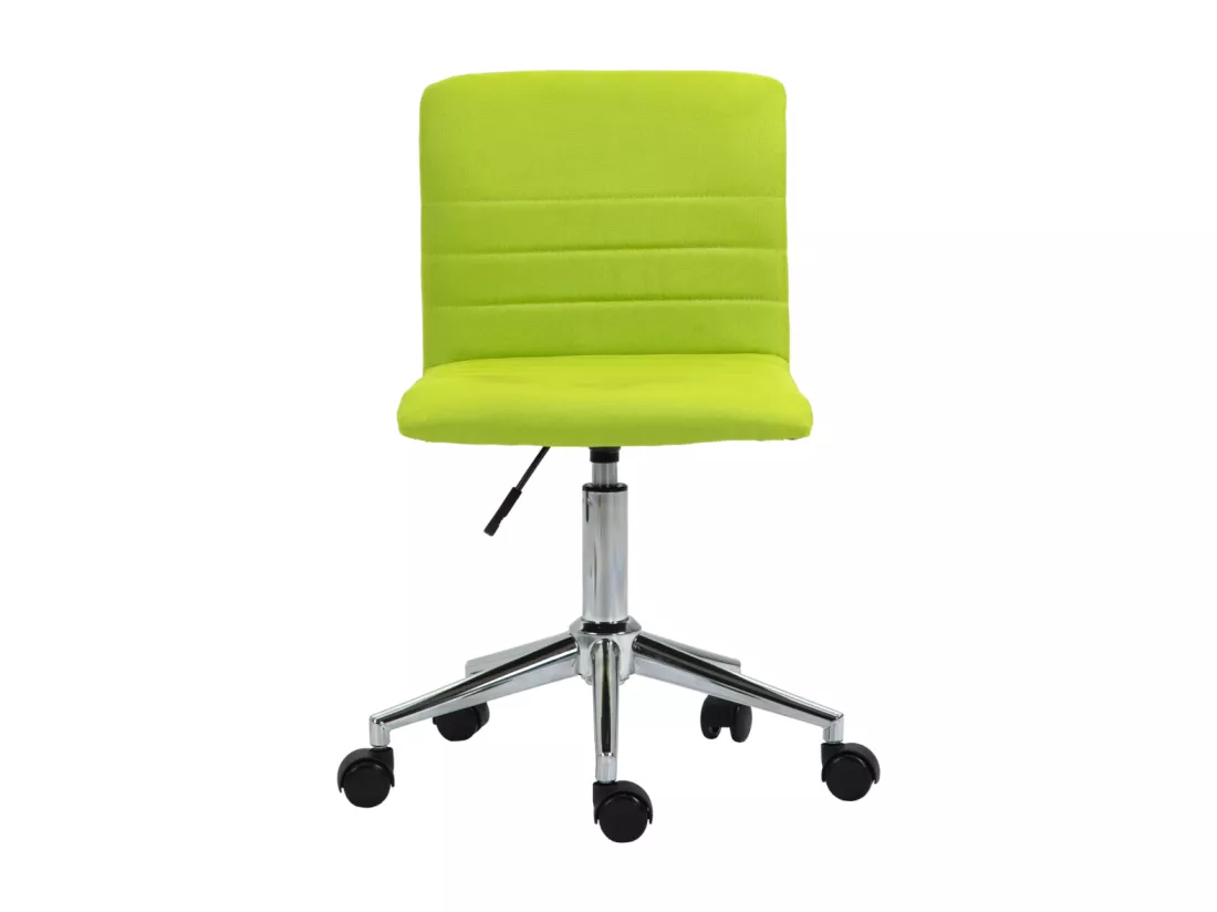 SVITA LINUS chaise de bureau chaise pivotante pour enfant chaise de bureau chambre d'enfant revêtement en tissu vert