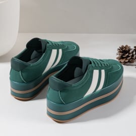 Platform sneakers - groen