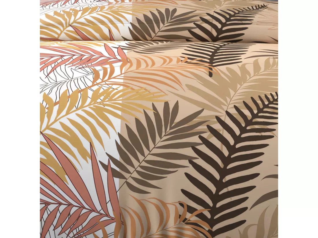 Parure de lit Jungle blanc 240x220 cm
