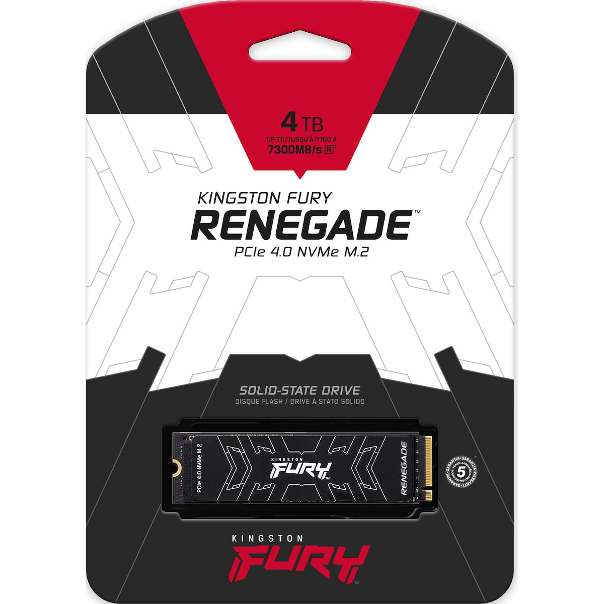 Kingston FURY Renegade PCIe 4.0 NVMe M.2 intern SSD (4TB)