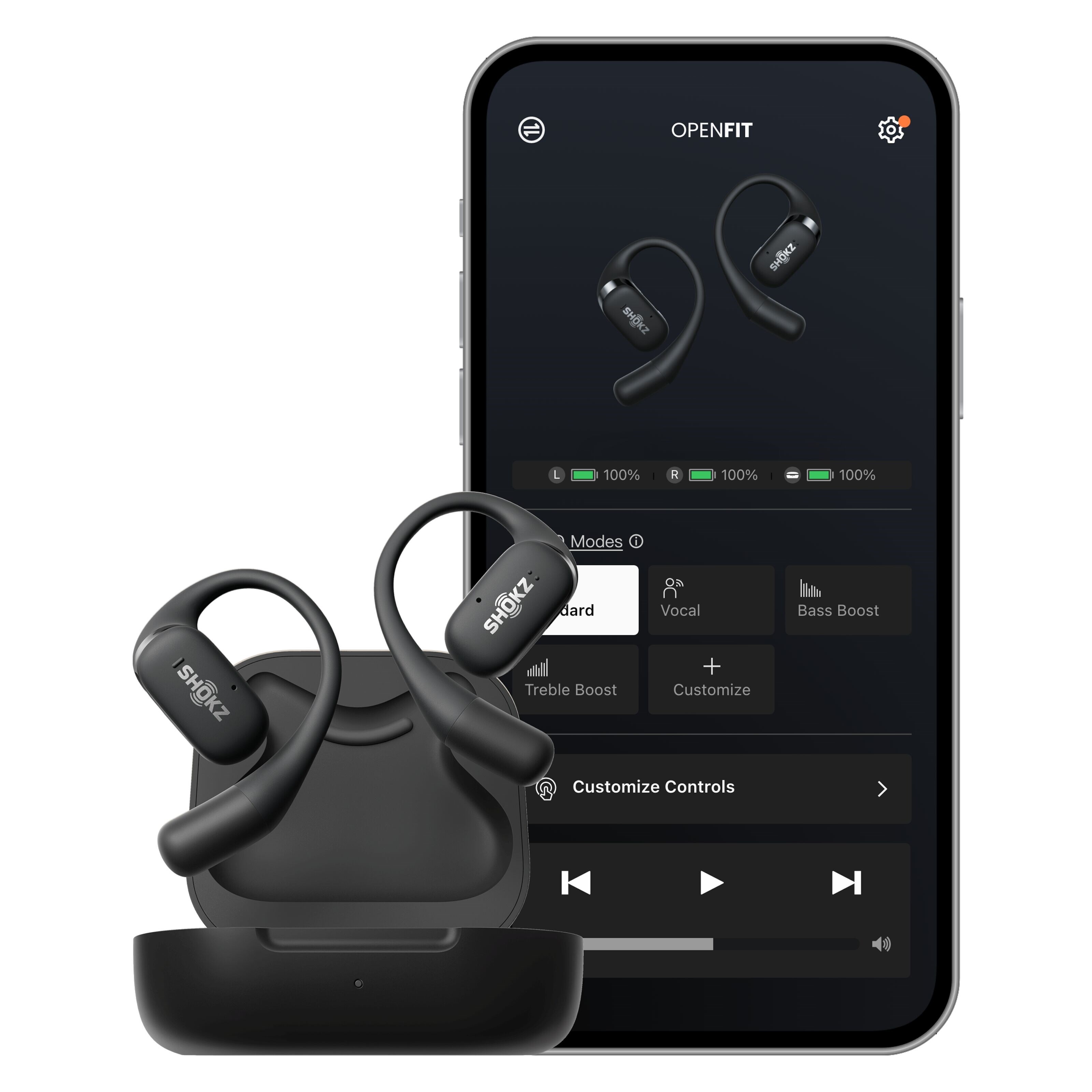 Shokz OpenFit Trådløse hodetelefoner