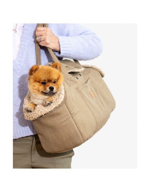 Pet & Co. Hondentas Lucky - Hondenautoaccessoire - 46x35x24 cm Lichtbruin