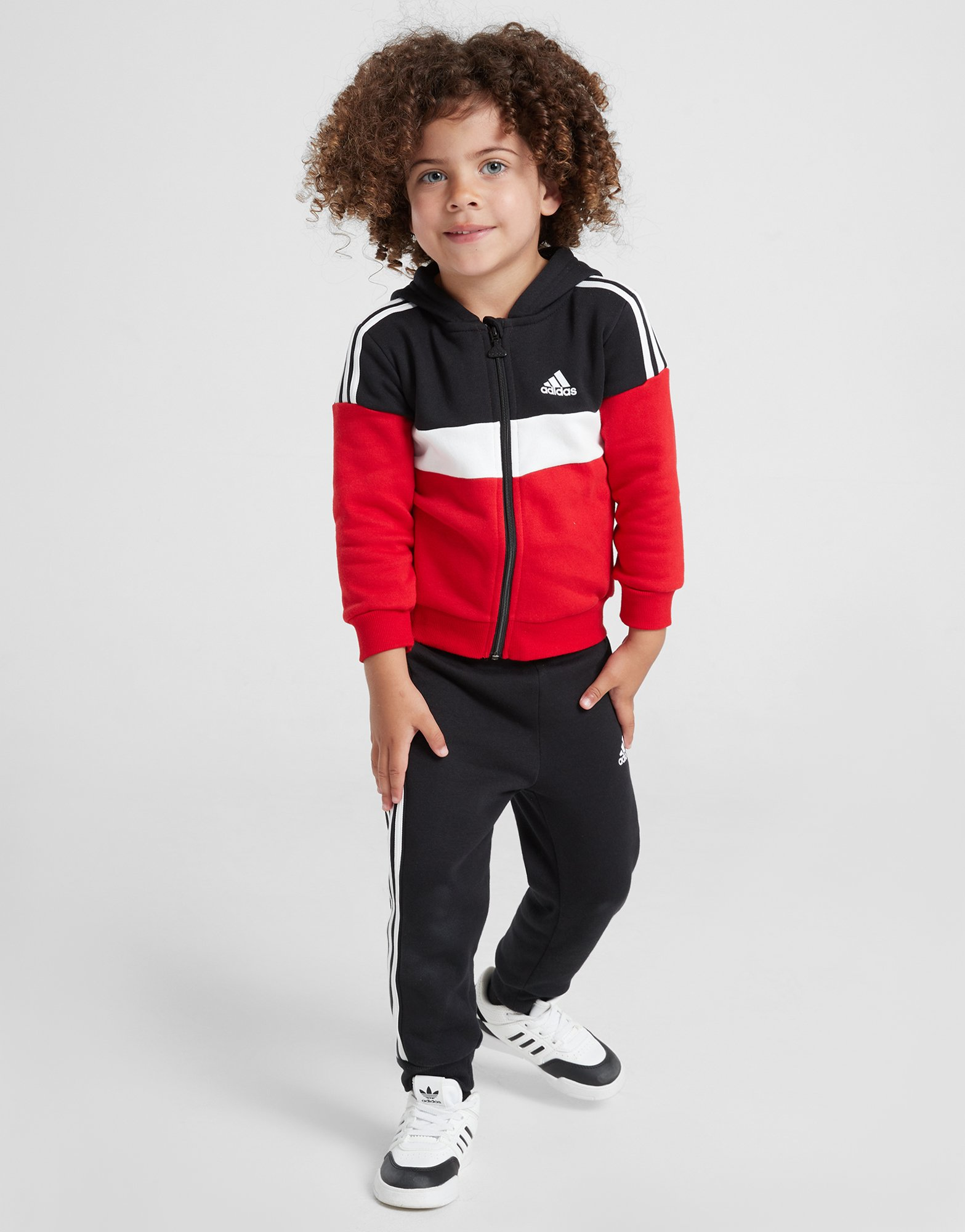 adidas Survêtement molleton Tiberio 3-bandes Colorblock Enfants