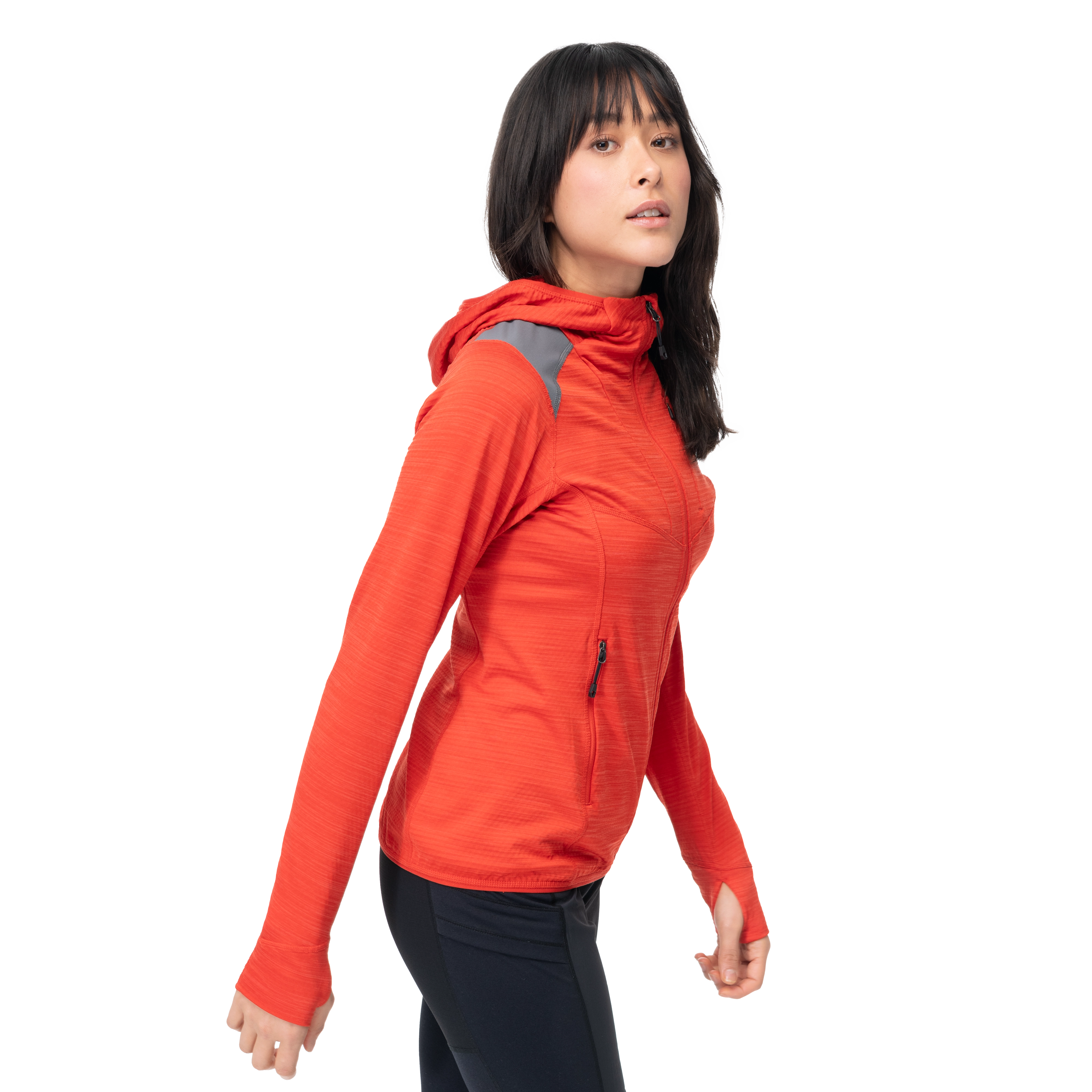 Rabot Active Mid Hood W Jacket Dark Brick
