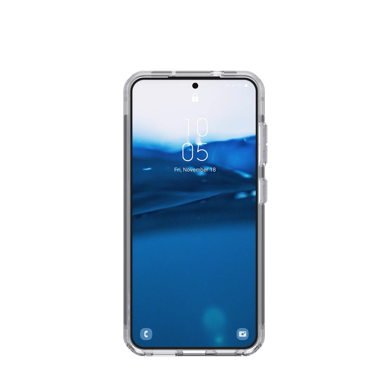 Samsung Galaxy S25 Hybrid Schutzhülle Plyo Pro MagSafe-Modul (214488114333) - Transparent (Silber)