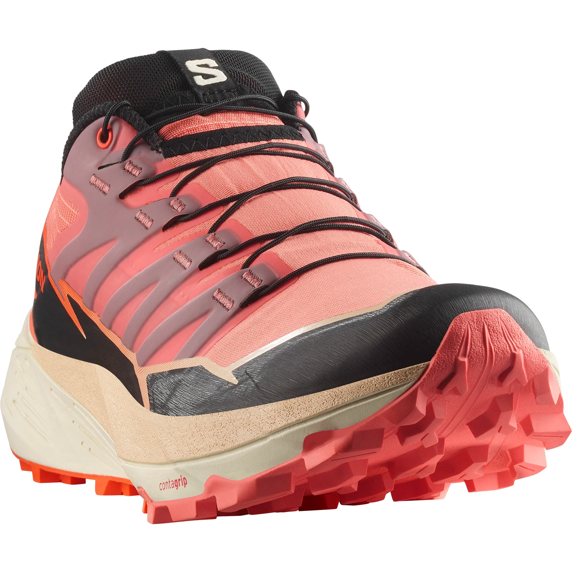 Salomon Women's Thundercross Fusion Coral/black/red Orange