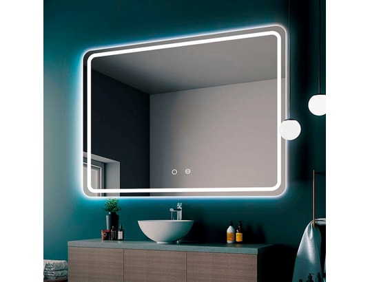 CRISTALED - Miroir de salle de bains lumineux éclairage intégré led fron...