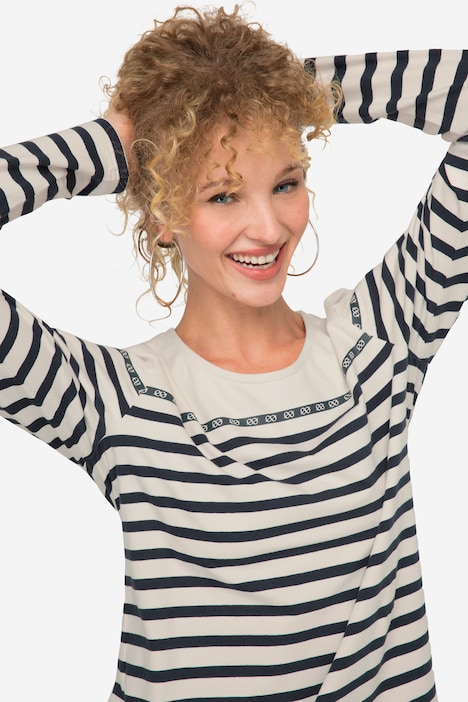 Ringelshirt, Regular Fit, Rundhals, Langarm