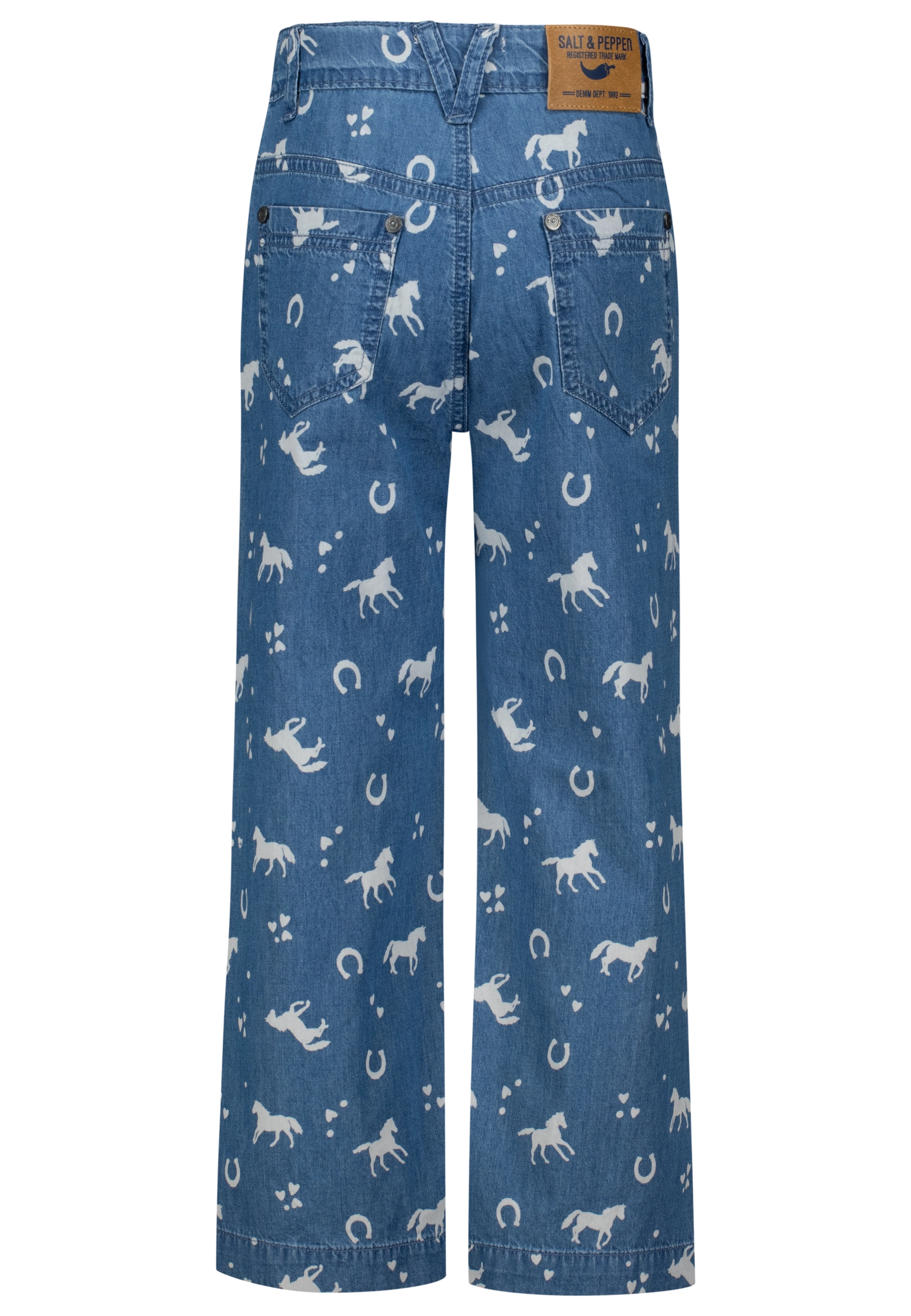 Jeans HORSES AOP in mid blue