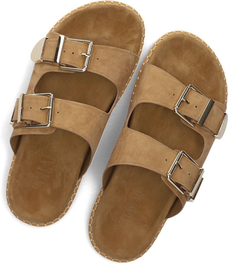 TORAL Slippers Dames Hidra Maat: 40 Materiaal: Suède Kleur: Camel