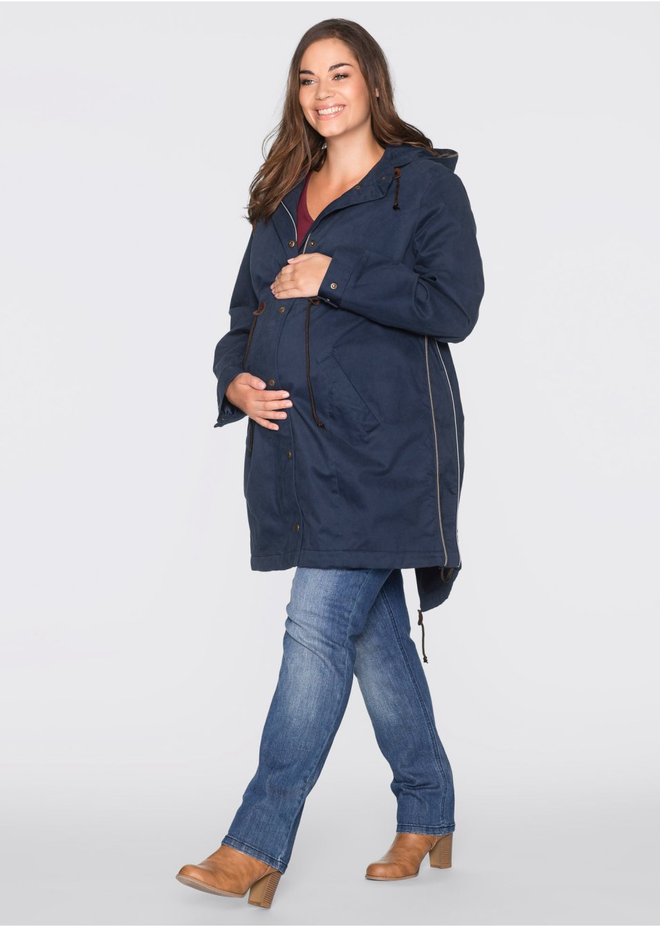 Parka de grossesse avec doublure polaire douillette