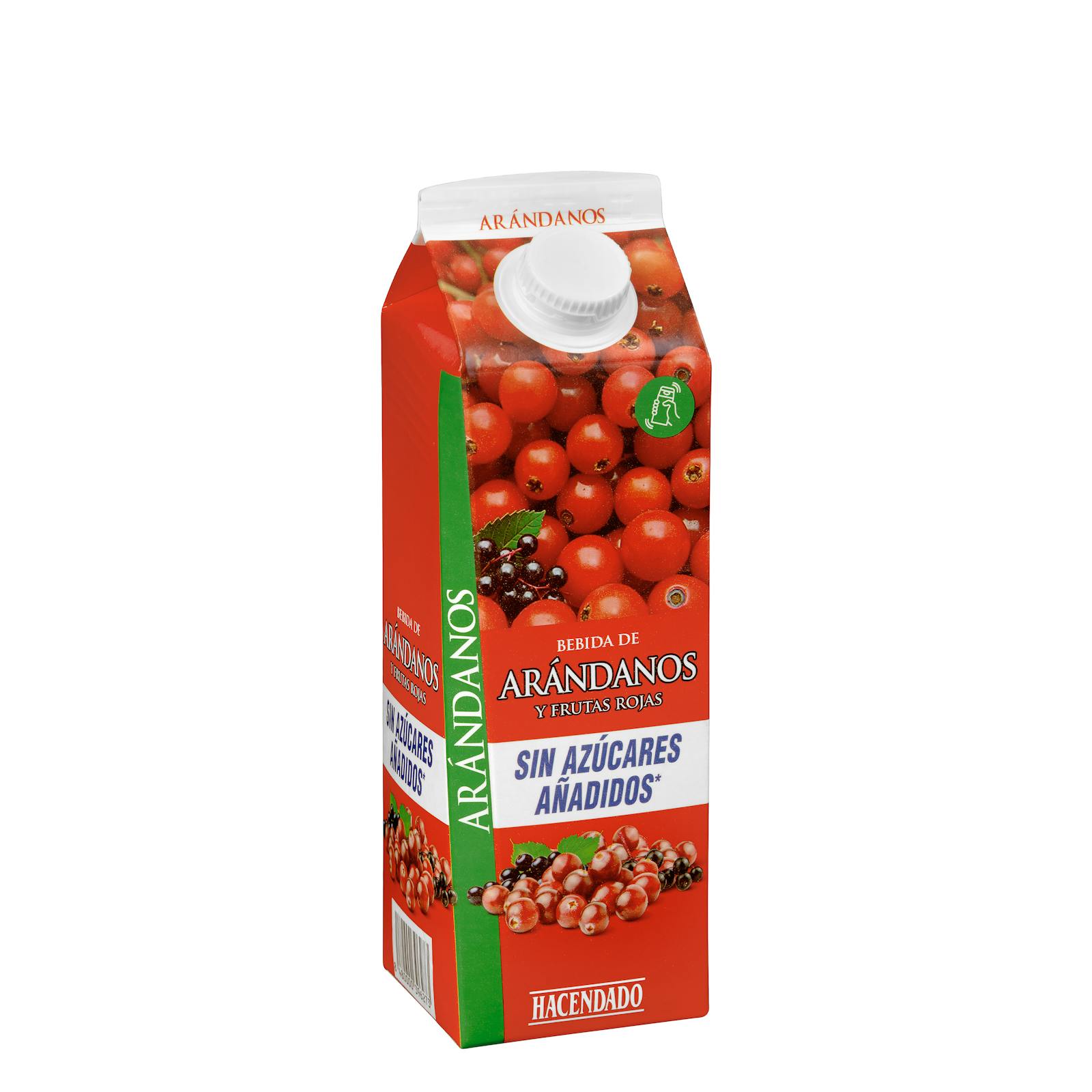 Boisson aux canneberges et aux fruits rouges Hacendado sans sucre ajouté