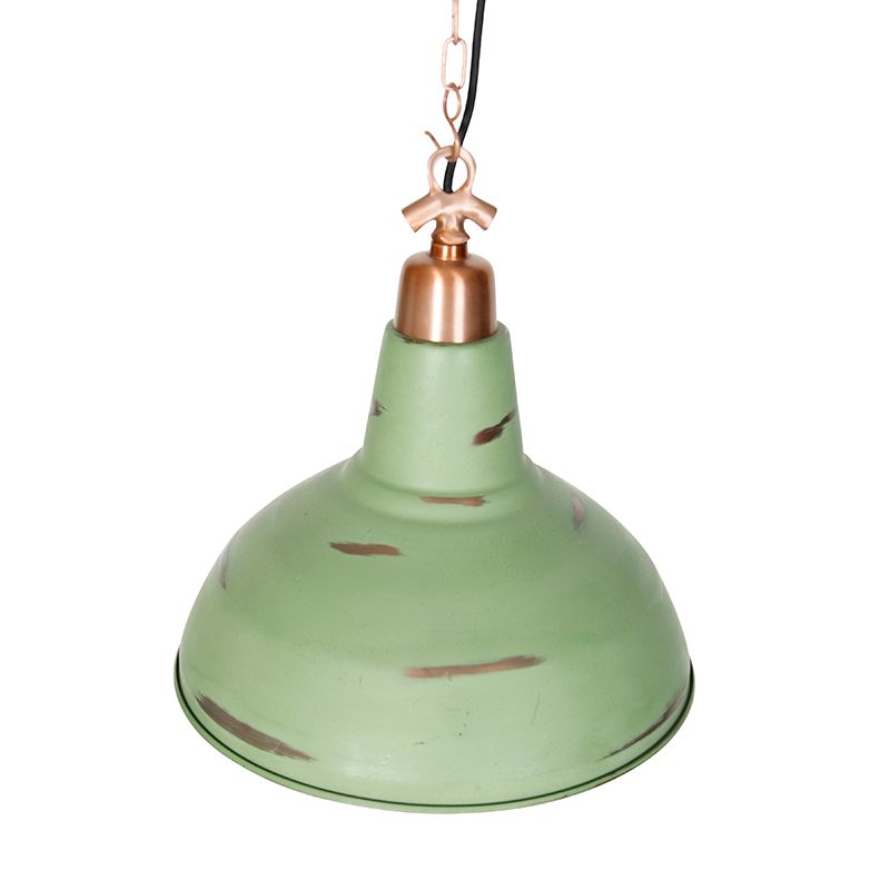 Set van 2 vintage hanglampen koper - Goliath large