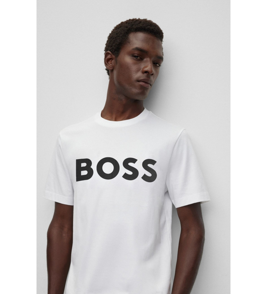Camiseta BOSS Regular Fit Branca