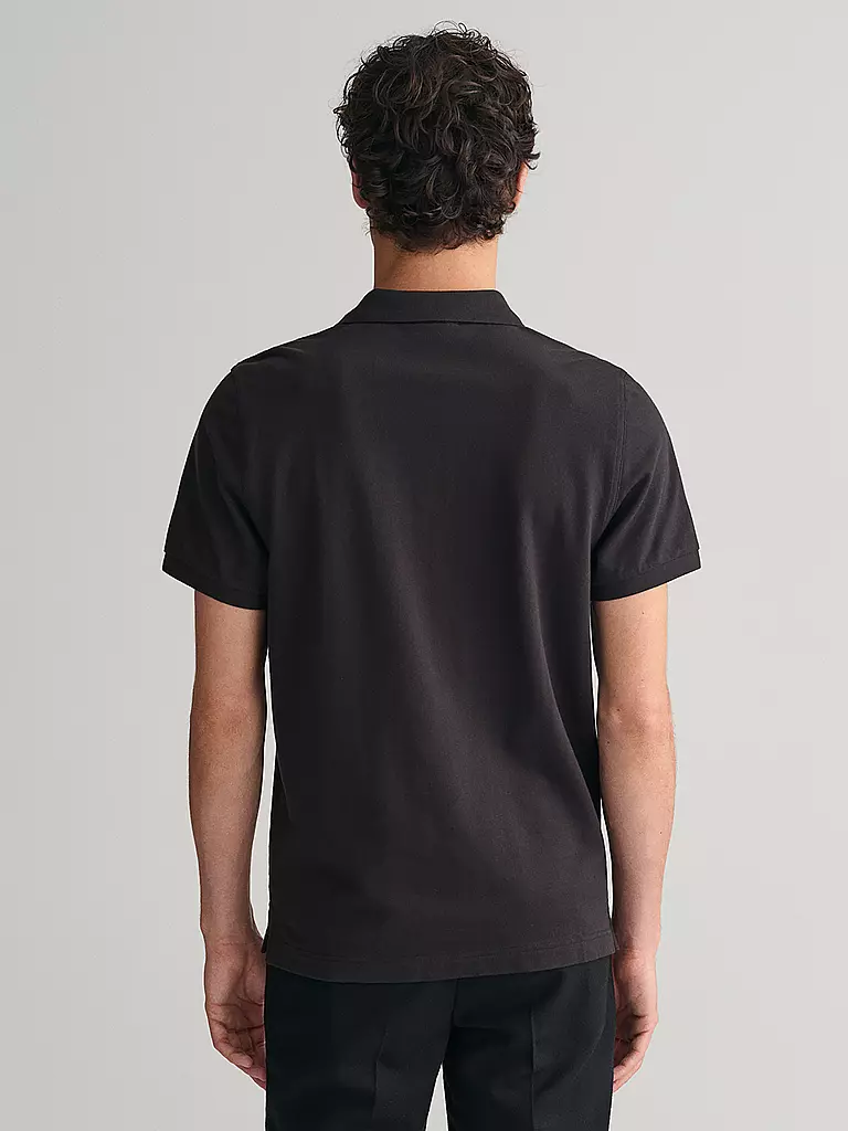 GANT Poloshirt Regular Fit schwarz