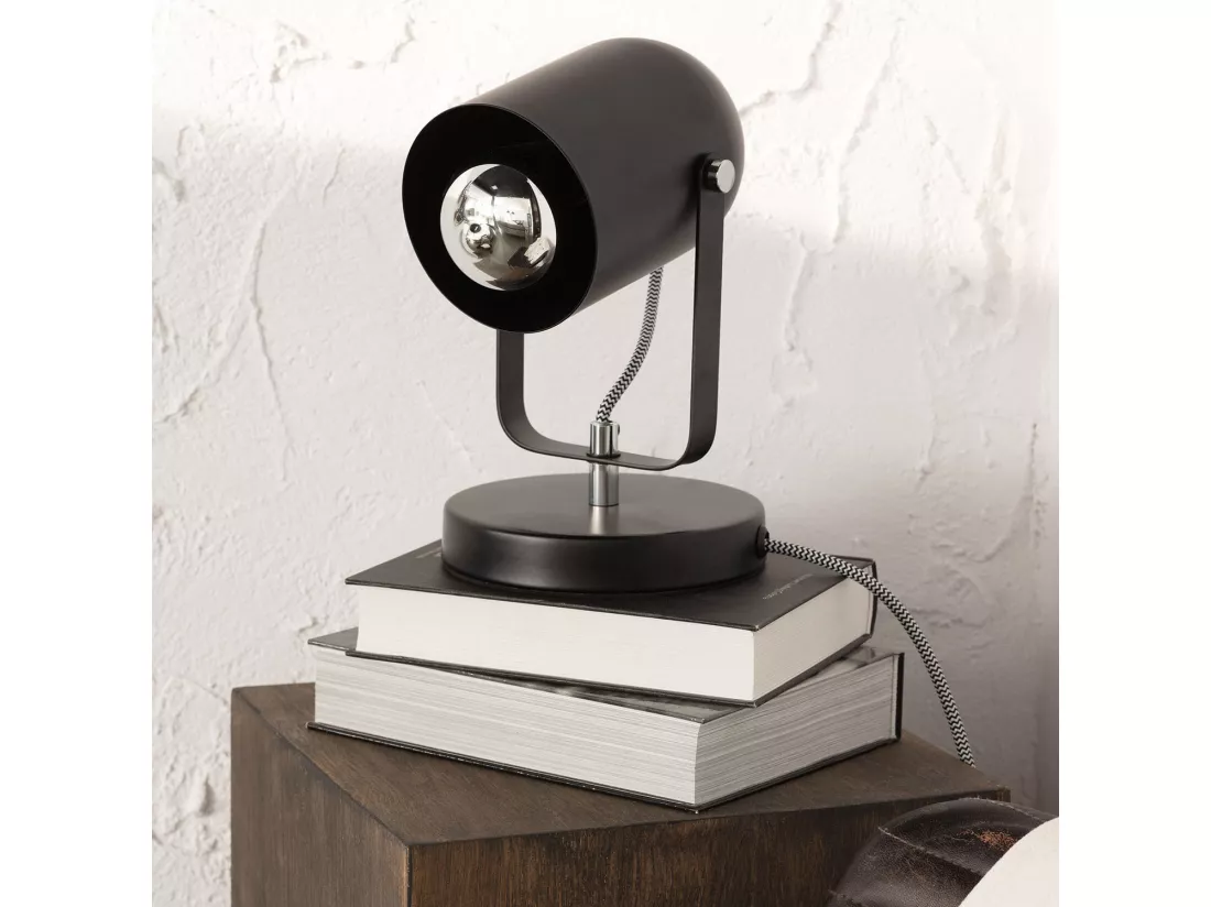 Lampe à Poser Métal Pomader Noir