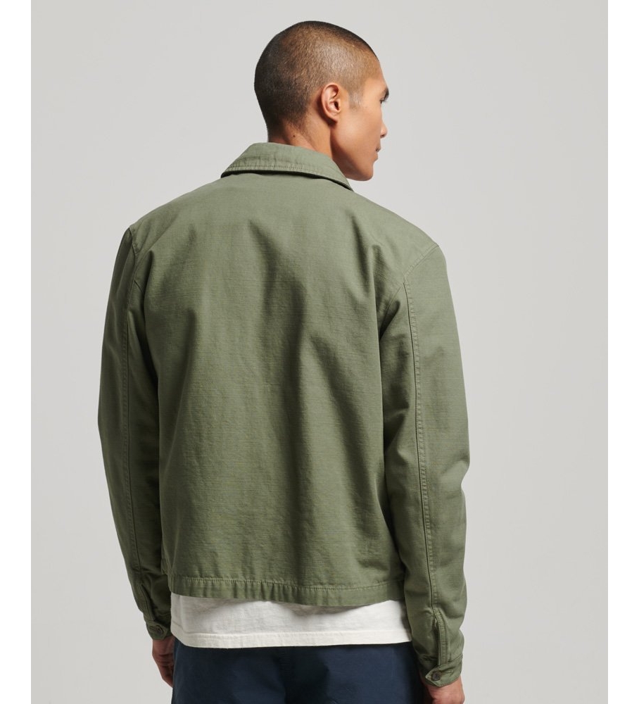 Superdry Cazadora Harrington clásica verde