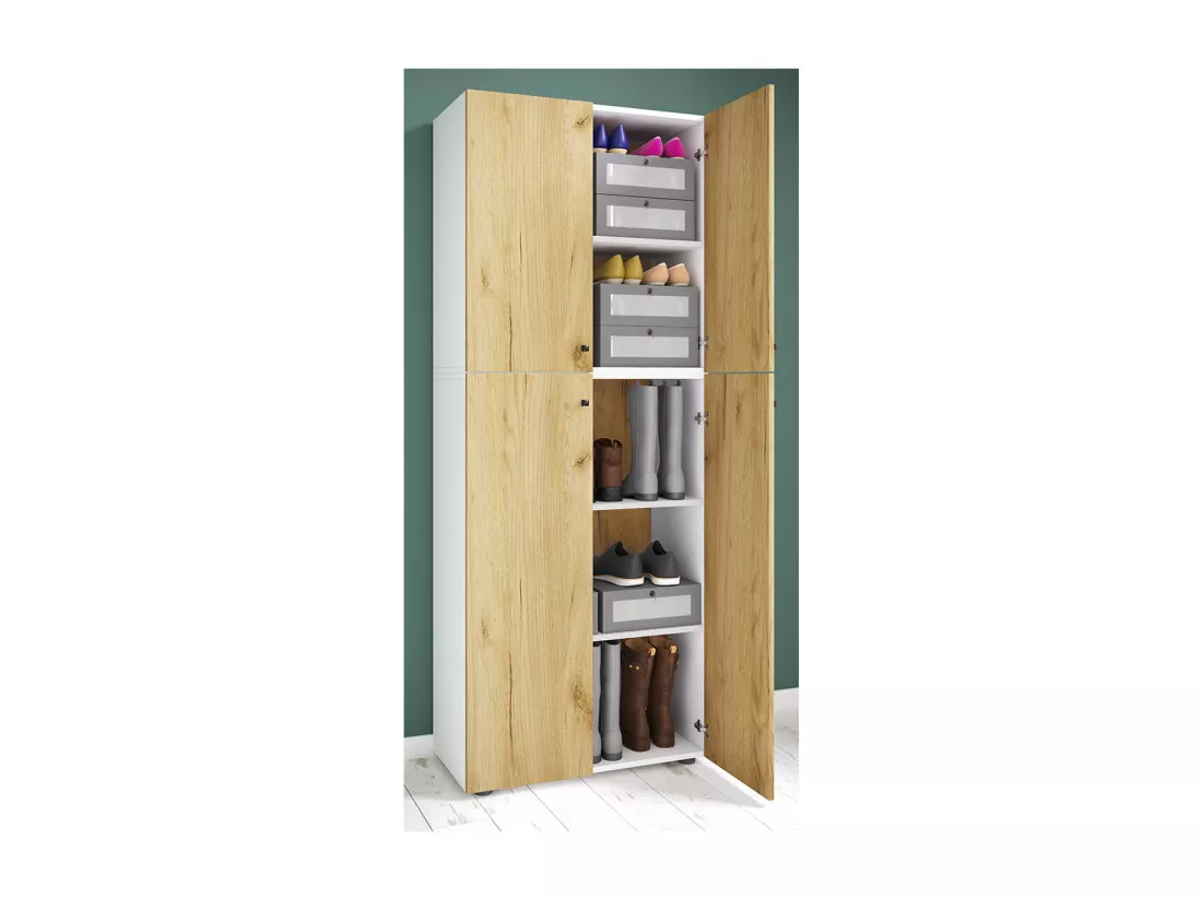 XL Bois Grande armoire à chaussures Lona 5