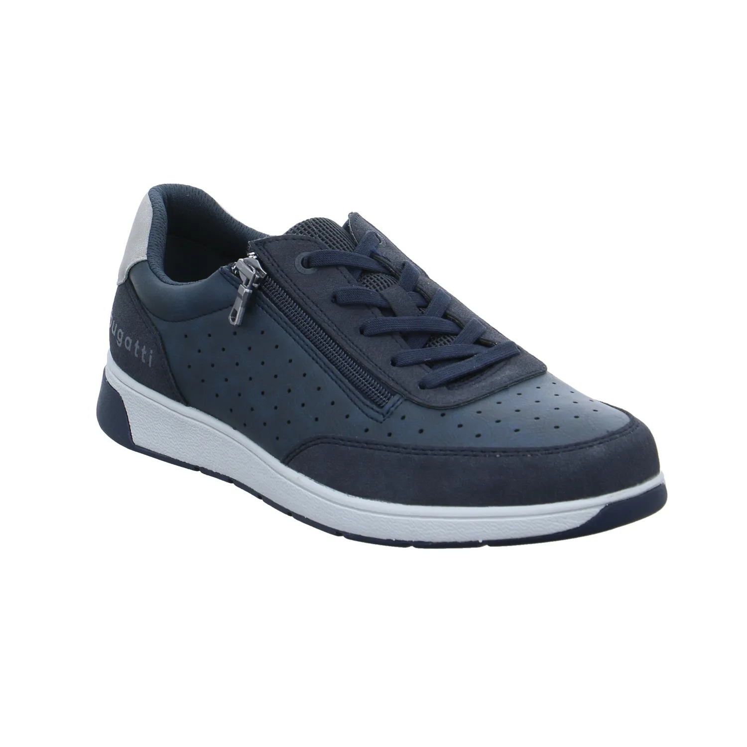 BUGATTI SHOES Halbschuhe Sneaker Blau Lederimitat
