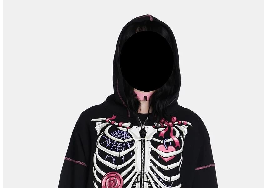 Bolgivy - Applicatie Hoodie met Rits