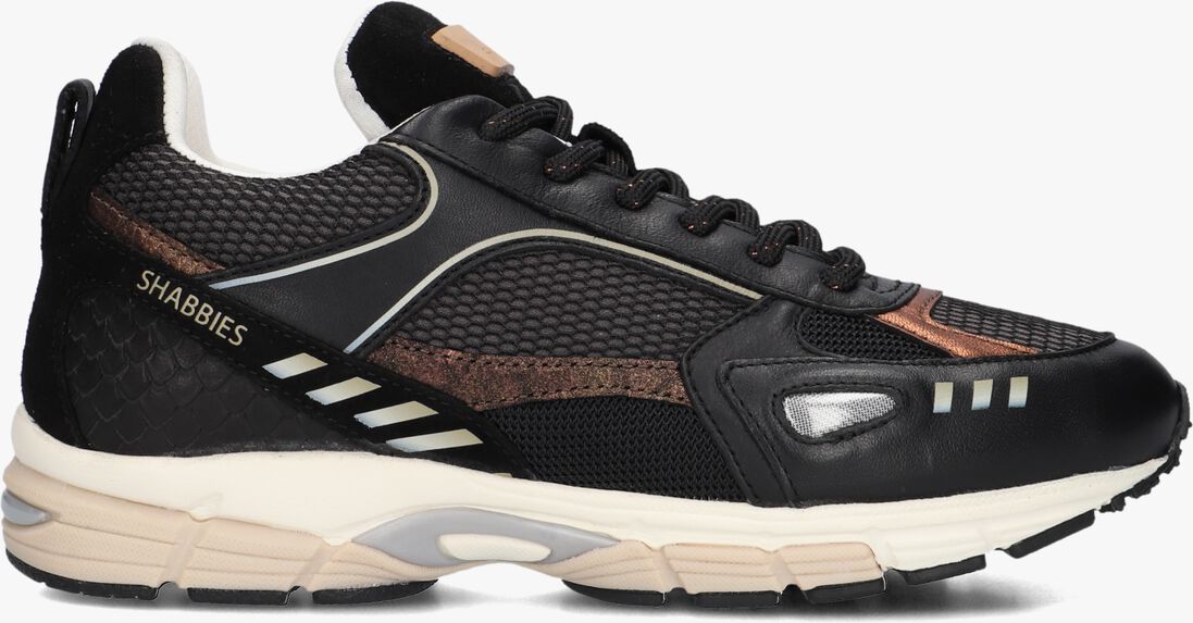 zwarte shabbies lage sneakers abbey masha