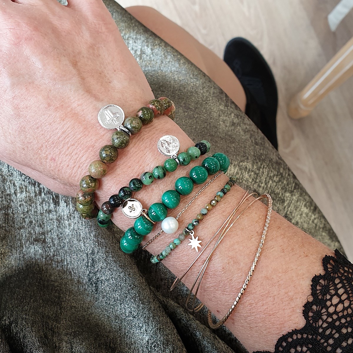 Bracelet d'unakite Serenity