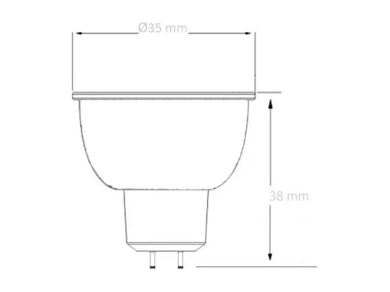 Ampoule LED 12V MR11 1W 120 lm 2700K Blanc chaud
