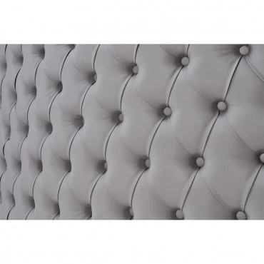 Caisse MADAME Matelassée avec Boutons Structure Blanc Gloss