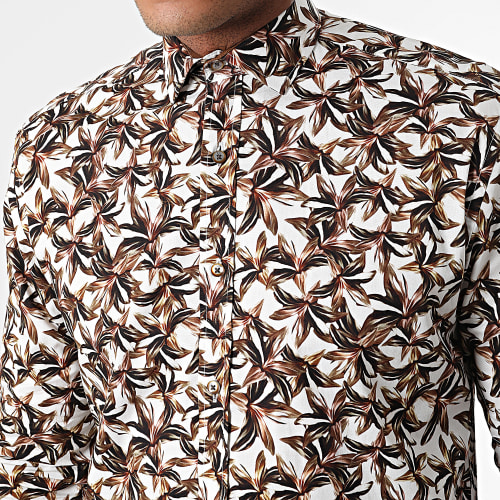Chemise Manches Longues Y-3618 Blanc Marron