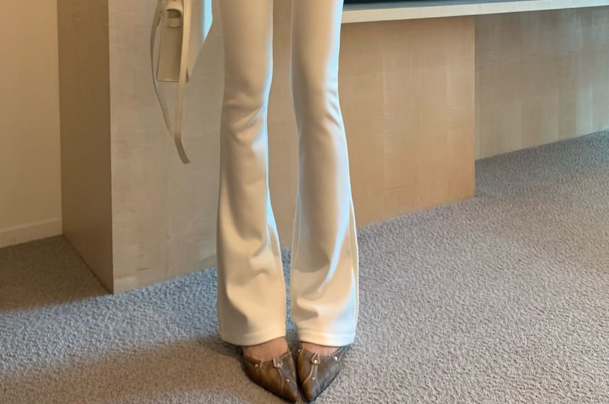 Metonymph - High Rise Plain Flared Pants