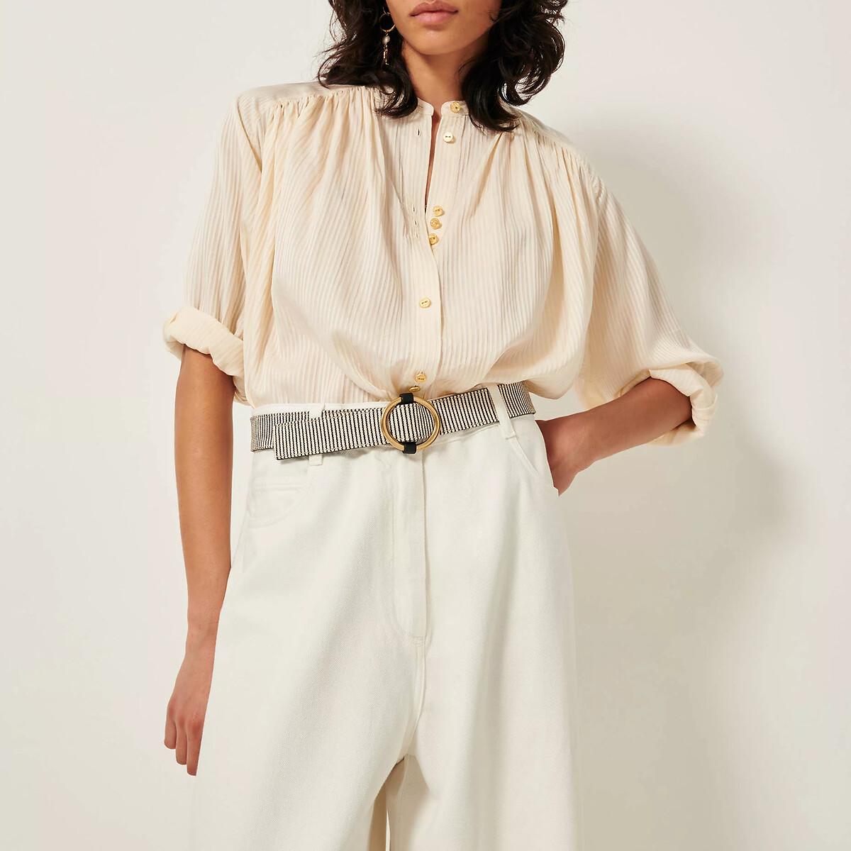 SESSUN<br>Blusa listrada folgada, STALIGHT