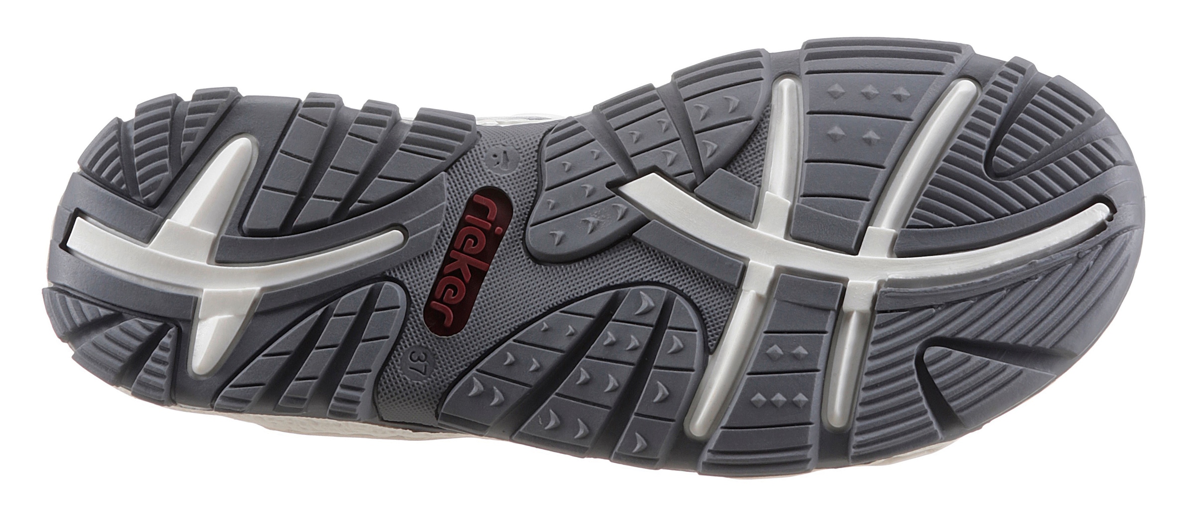 Rieker Riemchensandale  , Sommerschuh, Sandalette, Keilabsatz, in Used-Optik