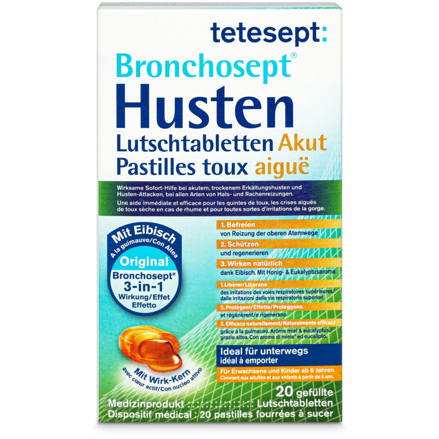 tetesept Bronchosept Husten Akut 20 Lutschtabletten