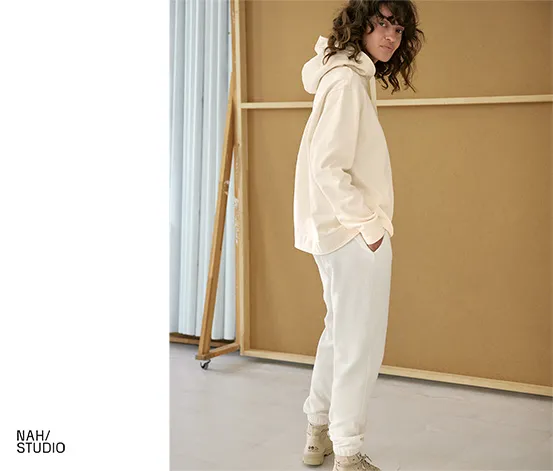 NAH/STUDIO Joggpants | Bio-Baumwolle, sand